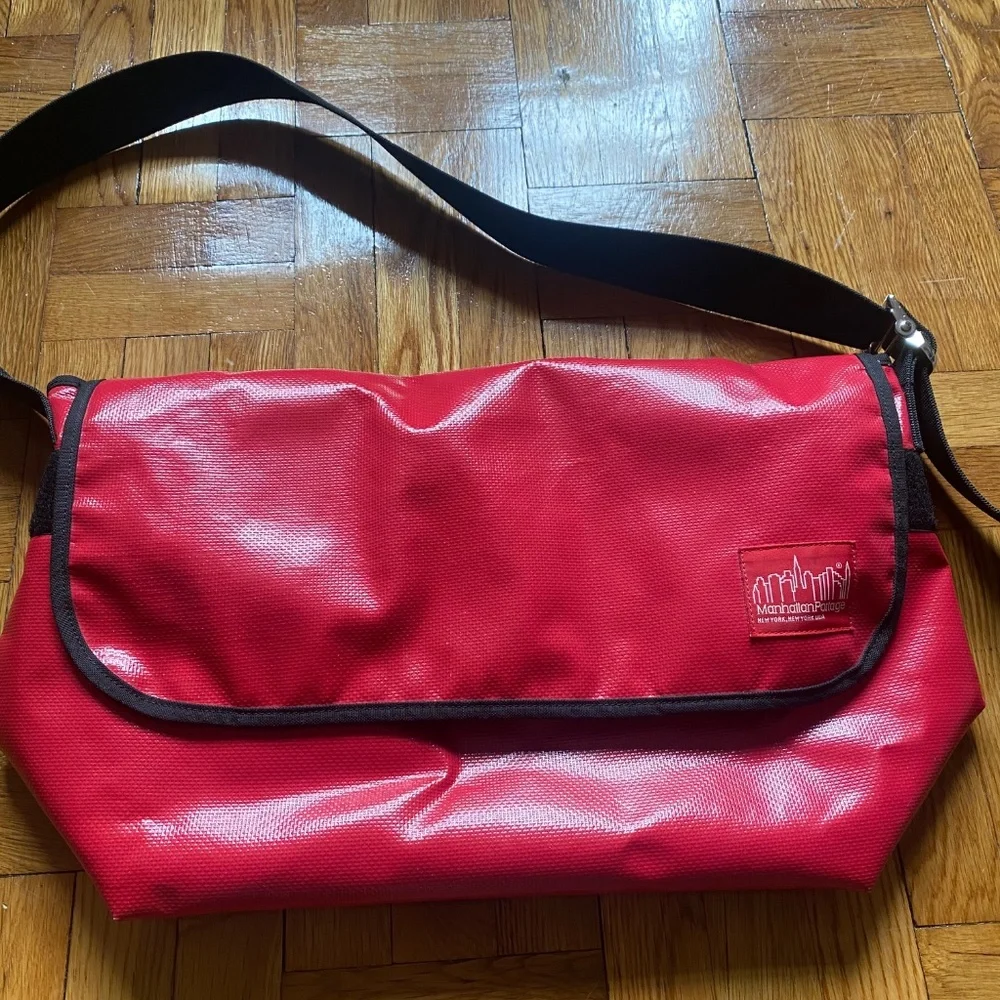 Manhattan Portage Red Messenger Bag for Men